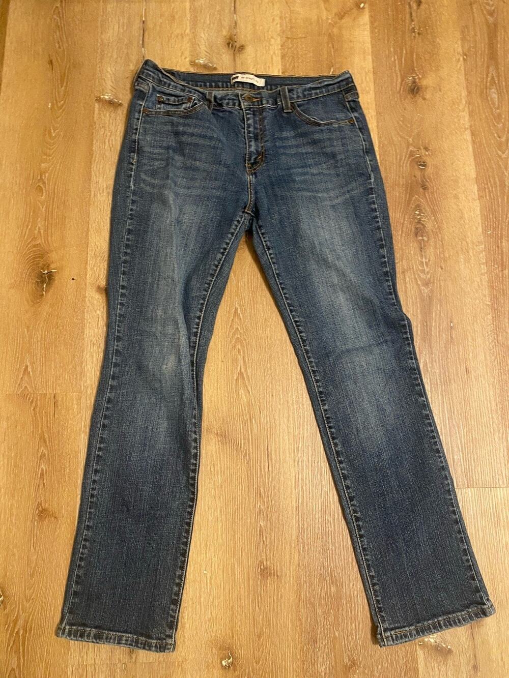 Levis 505 Straight Leg Jeans Womens Sz 12 M Blue Denim Jean Medium Wash Cotton